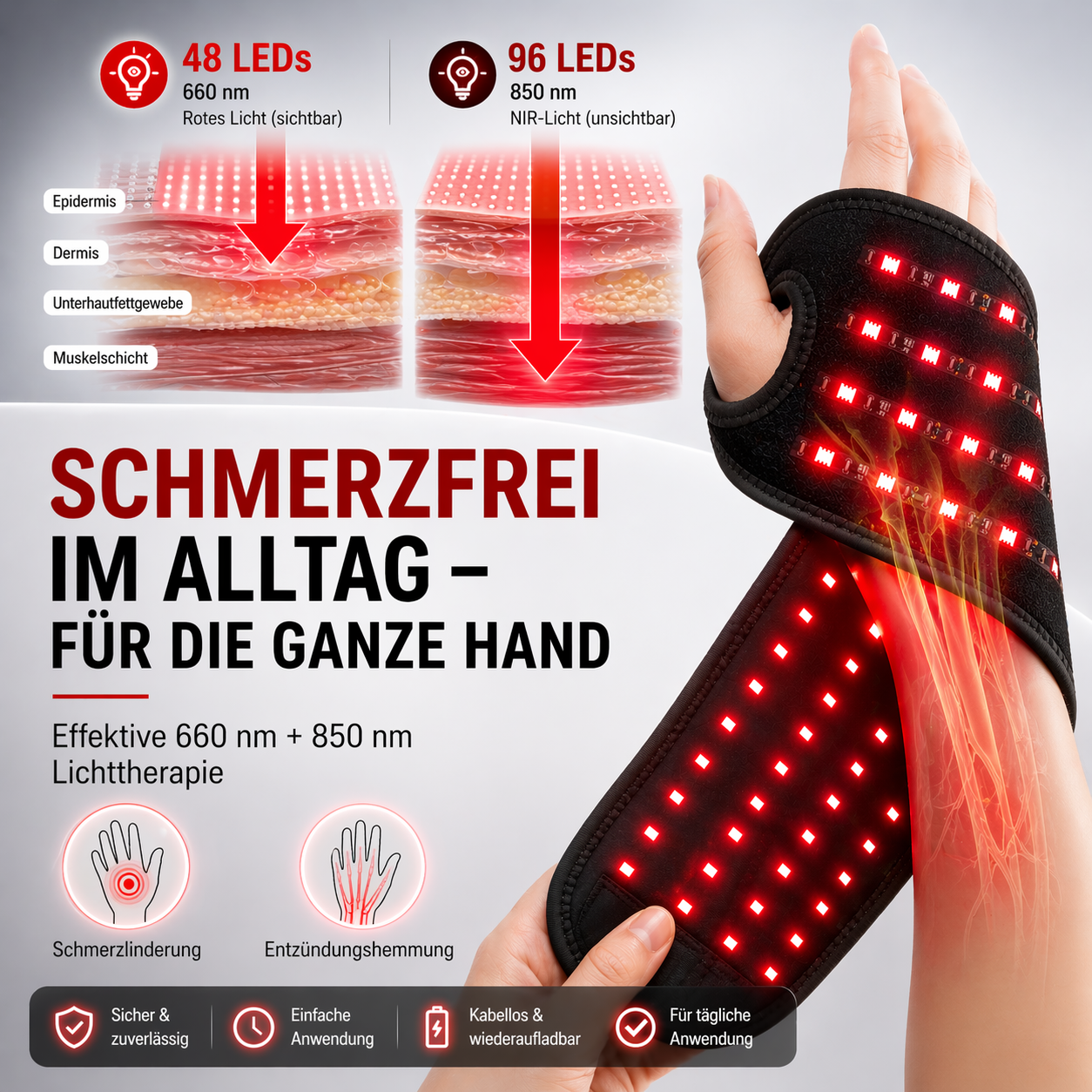 3-in-1 Hand Schmerzfrei Therapie Band