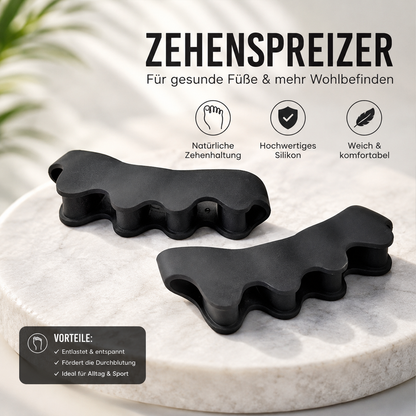Zehenspreizer ausrichten