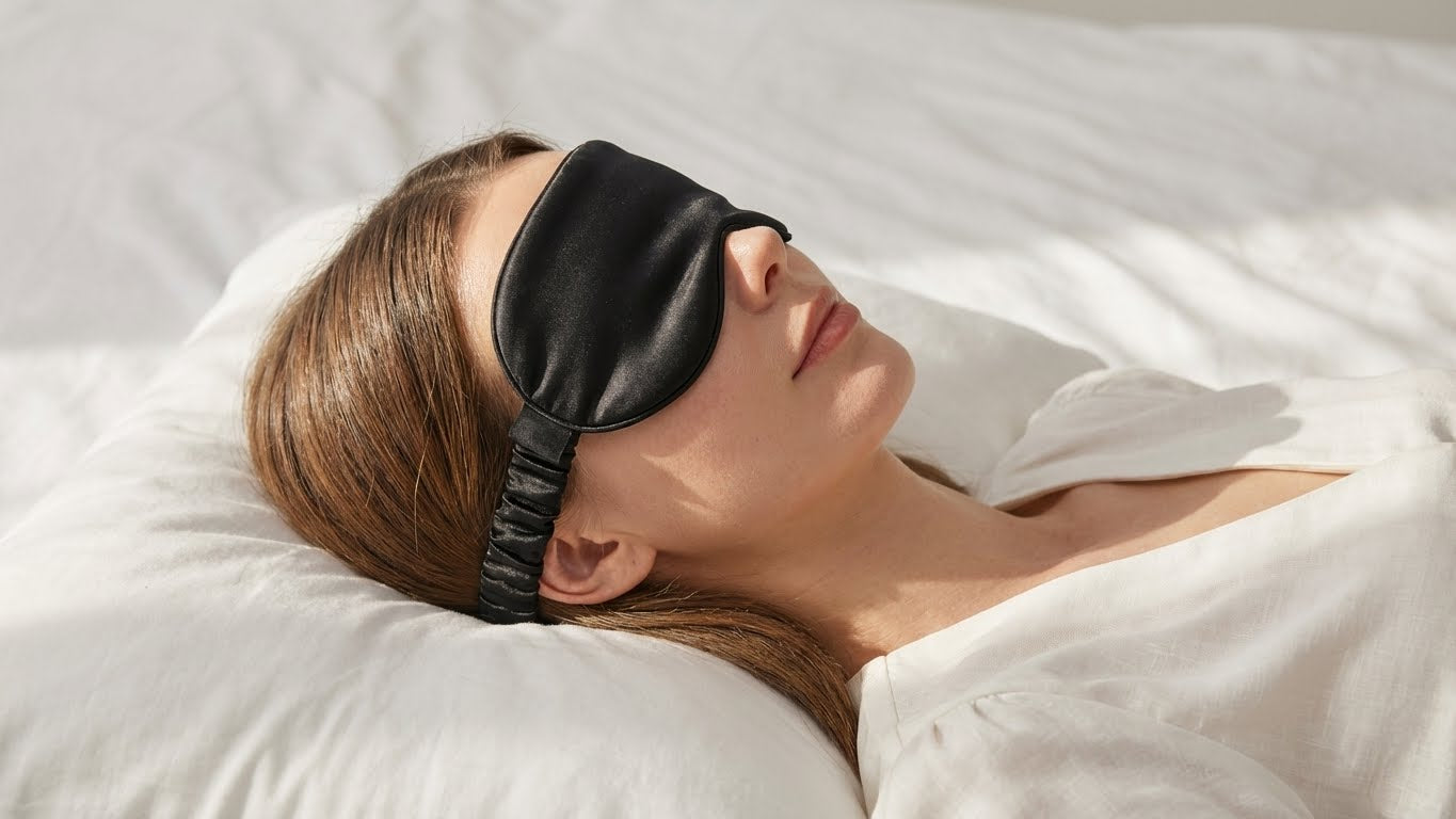 Schlafmaske aus Seide