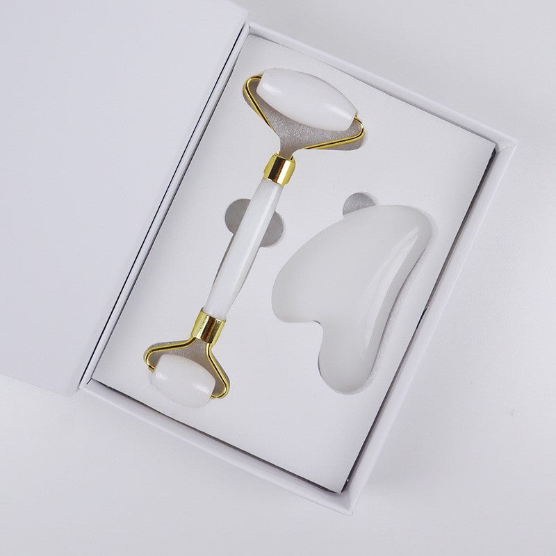 Gua Sha Stein + Gesichtsroller
